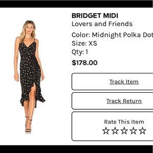 Lovers and Friends polka dot midi dress